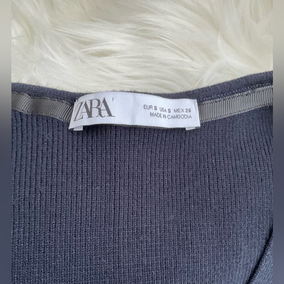 ZARA RIBBED DRESS - Picture 4 of 10